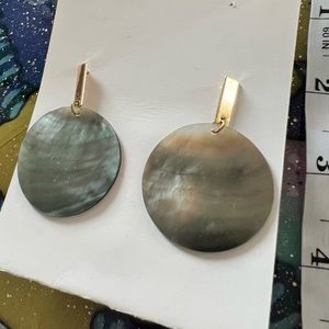 Gold & Mother of Pearl Earrings